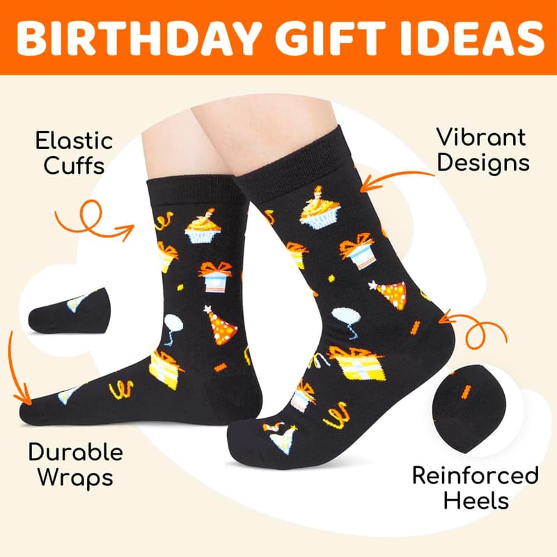 30th Birthday Gift - Fun Socks for Her or Him