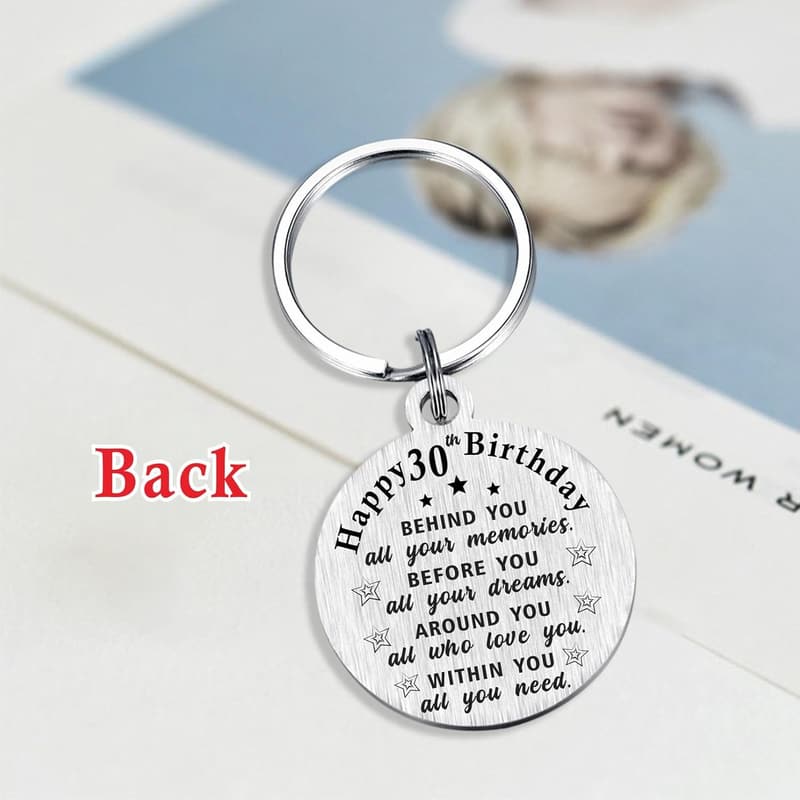 30th Birthday Keychain Gift for Men and Women, Born 1995