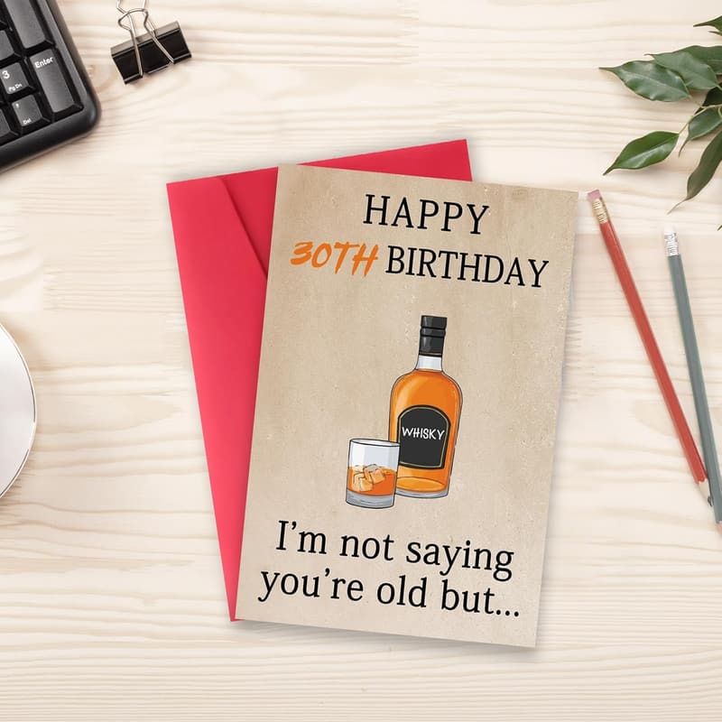 30th Birthday Gifts & Card for Him/Her