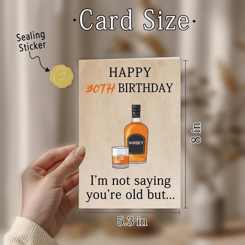 30th Birthday Gifts & Card for Him/Her
