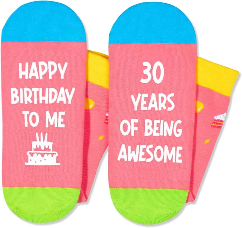 Birthday Gift Socks for Women & Men Ages 22-30