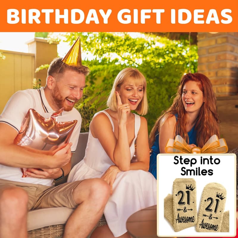 21st Birthday Socks for Women - Fun Gift Ideas