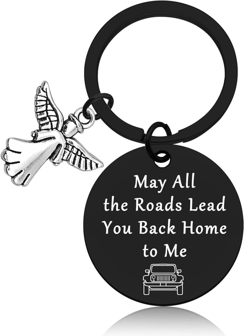 Valentine's Day Trucker Keychain with Prayer for Dad & Husband