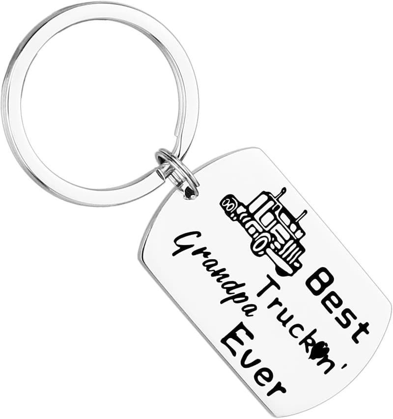 Best Grandpa Keychain Gift for Truck Drivers