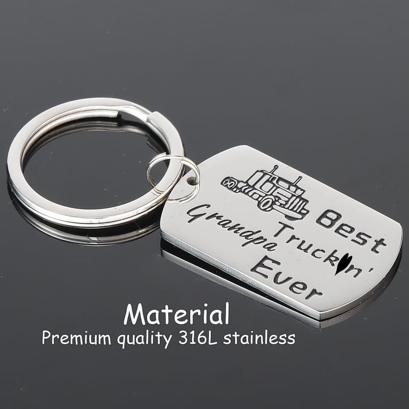 Best Grandpa Keychain Gift for Truck Drivers