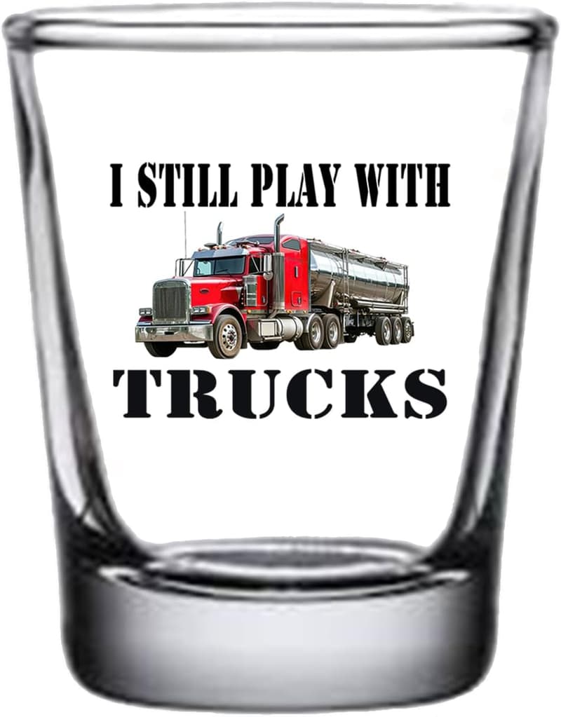 Funny Truck Driver Shot Glass Gift for Hauler