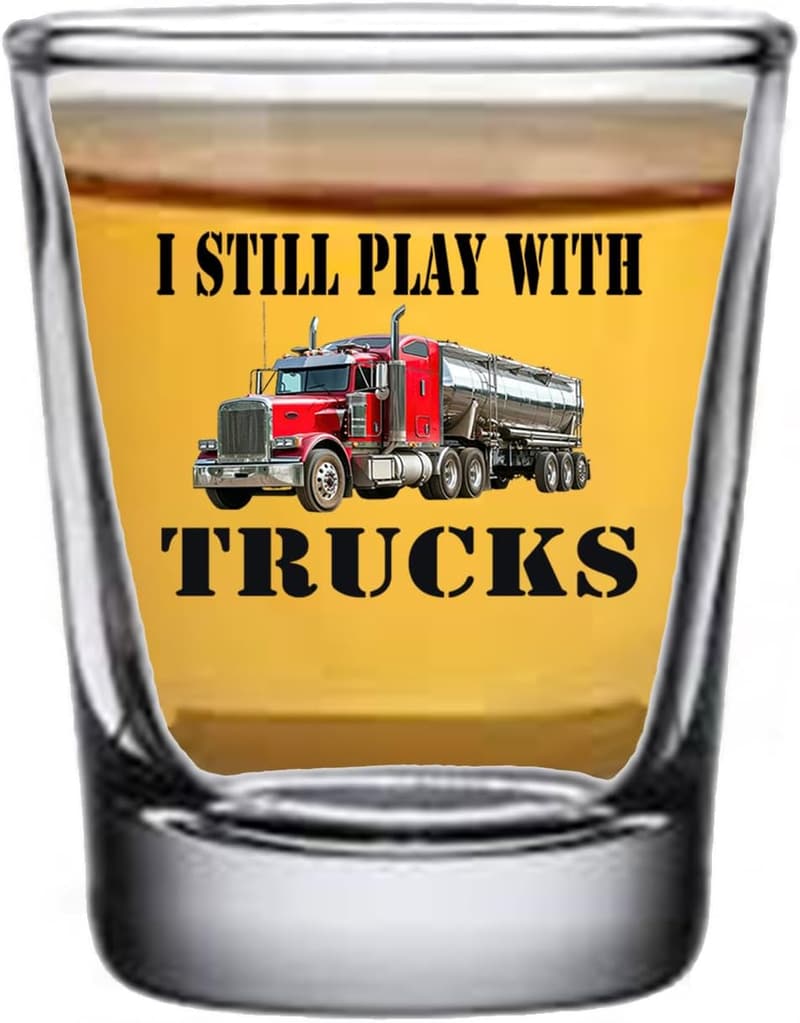 Funny Truck Driver Shot Glass Gift for Hauler