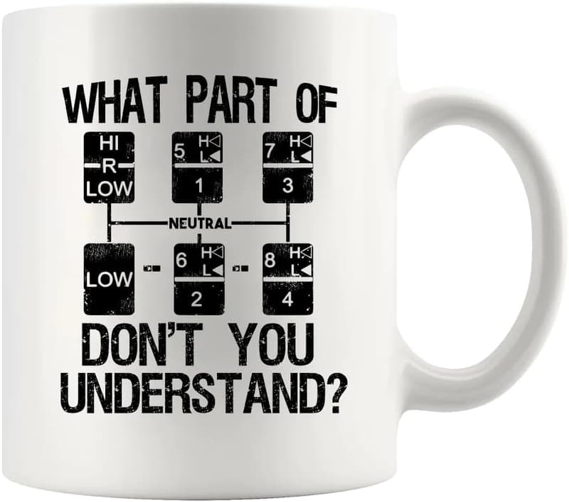Trucker Gifts: Ceramic Coffee Mug for Men & Women