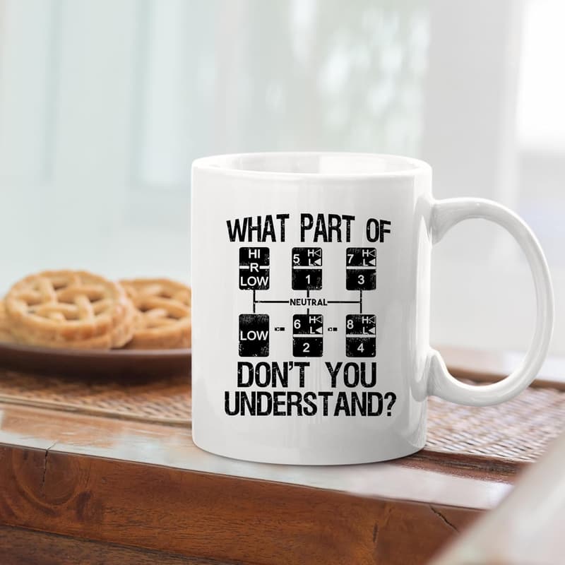 Trucker Gifts: Ceramic Coffee Mug for Men & Women