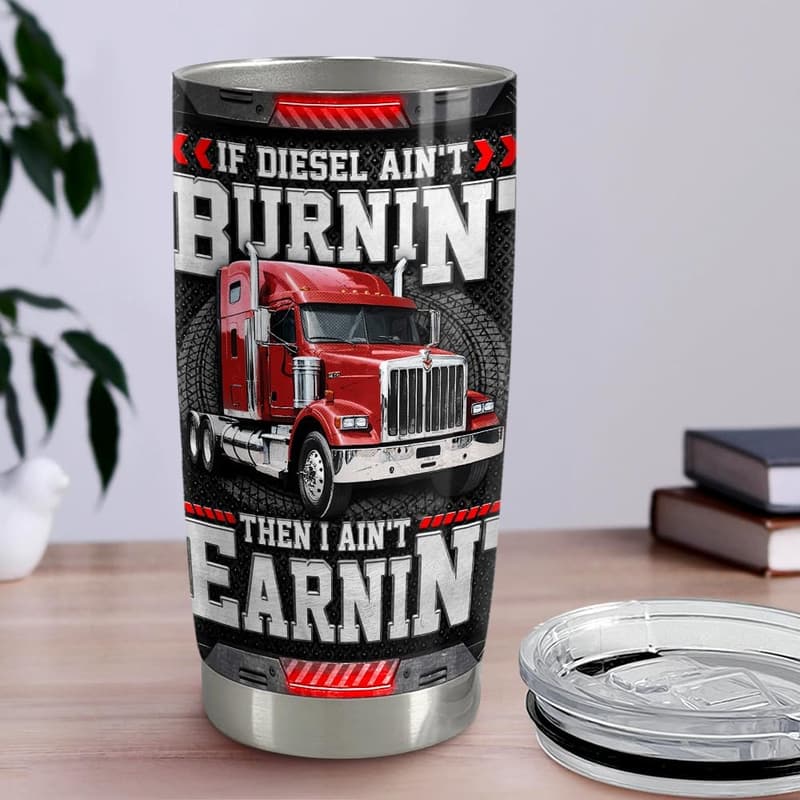 20oz Stainless Steel Insulated Tumbler for Dads & Truckers