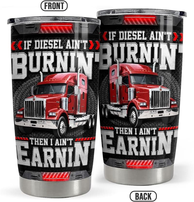 20oz Stainless Steel Insulated Tumbler for Dads & Truckers