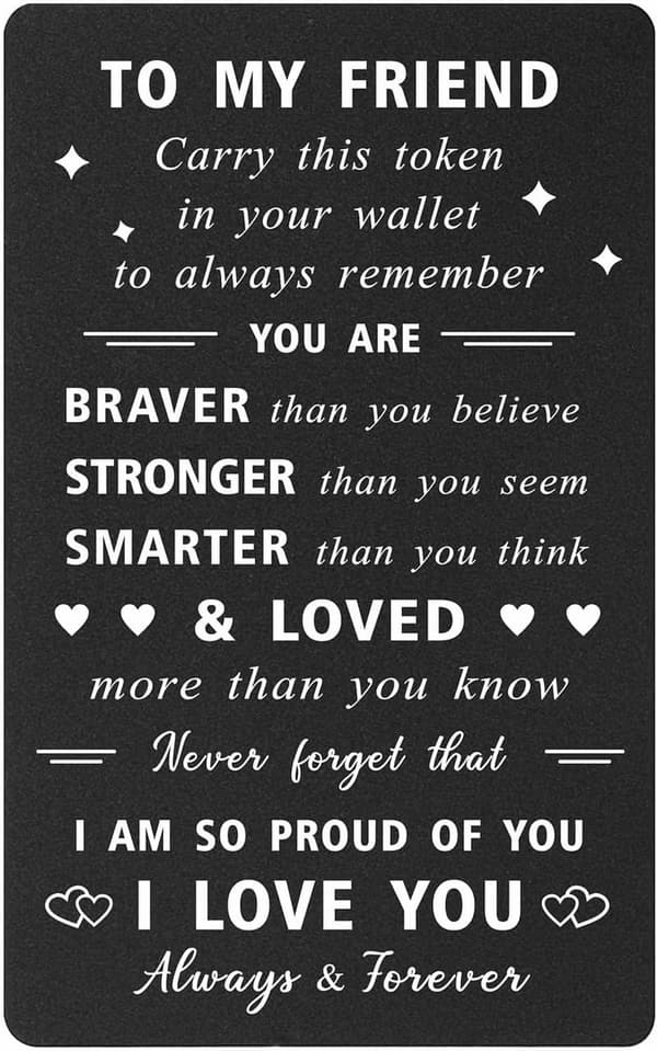 Inspirational Friendship Card for Male Friends’ Birthdays