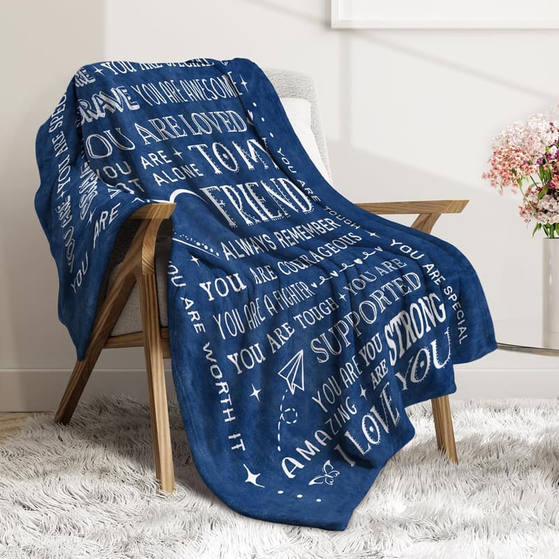 Inspirational Friendship Blanket for Birthday Gifts