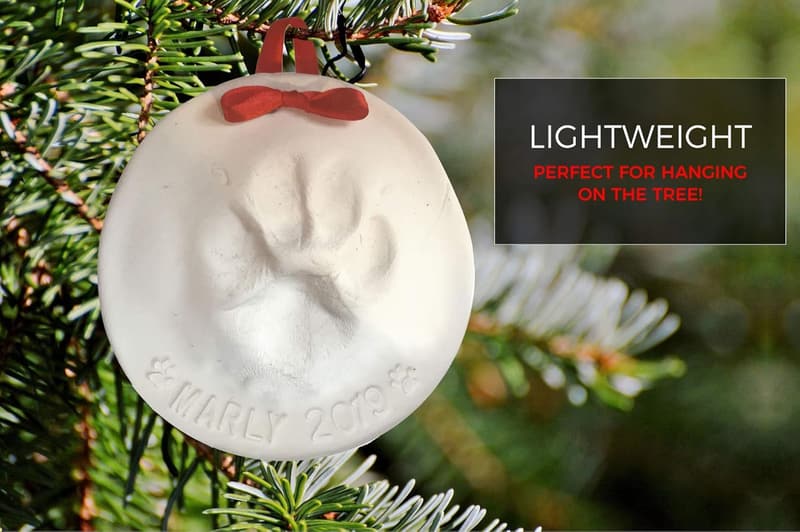 Paw Print Christmas Ornament Kit with Personalization Tool