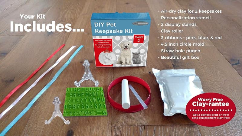Paw Print Christmas Ornament Kit with Personalization Tool