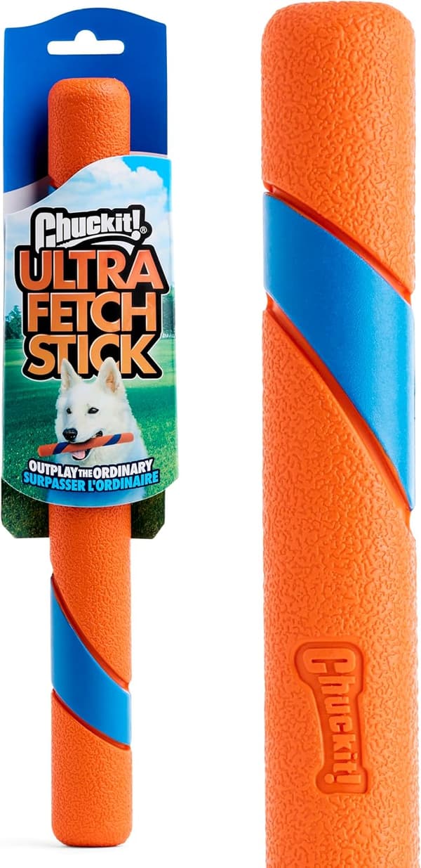 Durable Rubber Fetch Stick for Medium Dogs