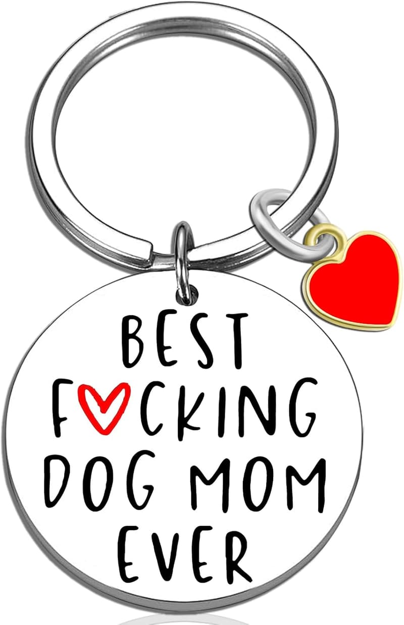 Dog Mom Keychain - Funny Gift for Women, Ideal for Mother's Day