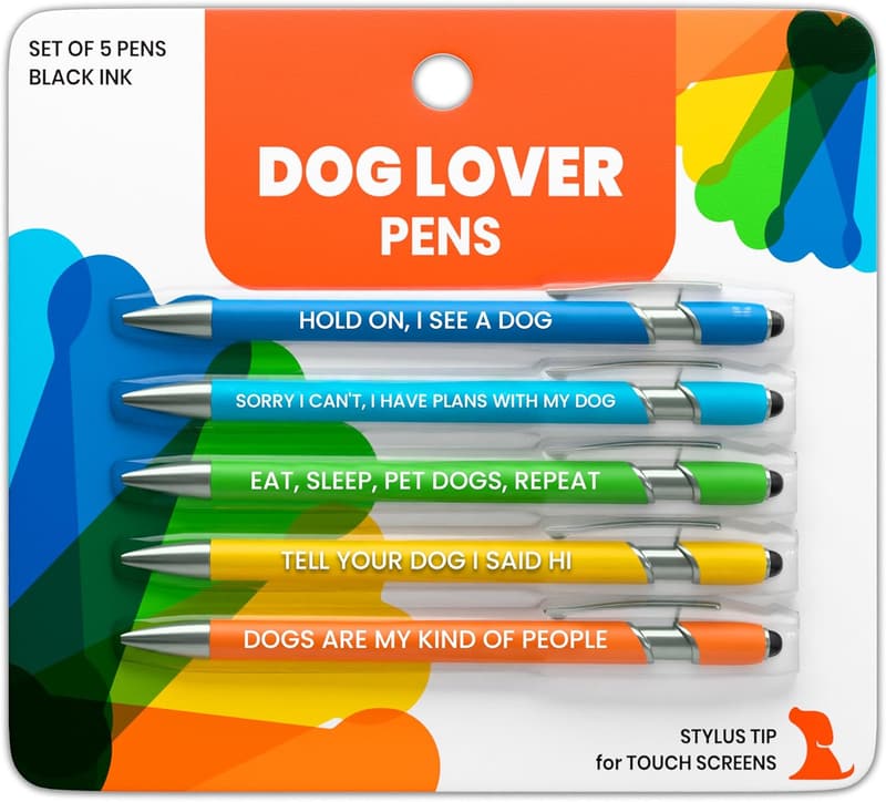 Dog-Themed Stylus Pen Set - Unique Gift for Dog Lovers