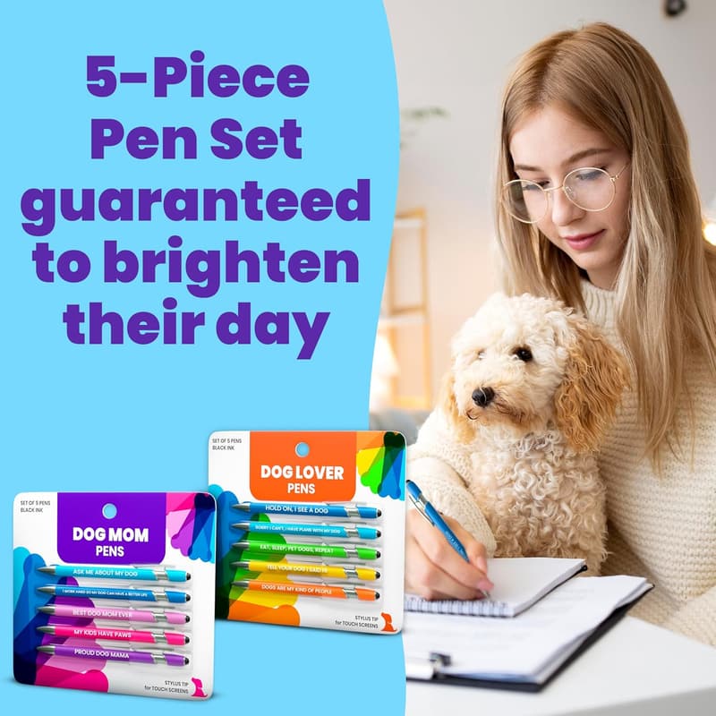 Dog-Themed Stylus Pen Set - Unique Gift for Dog Lovers