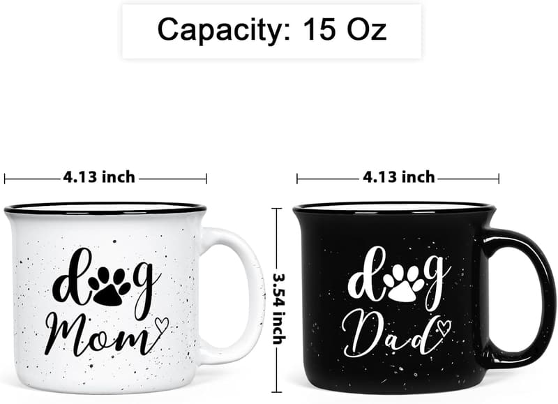 Dog Lover Mugs for Parents - 15 oz Gifts for Dog Owners