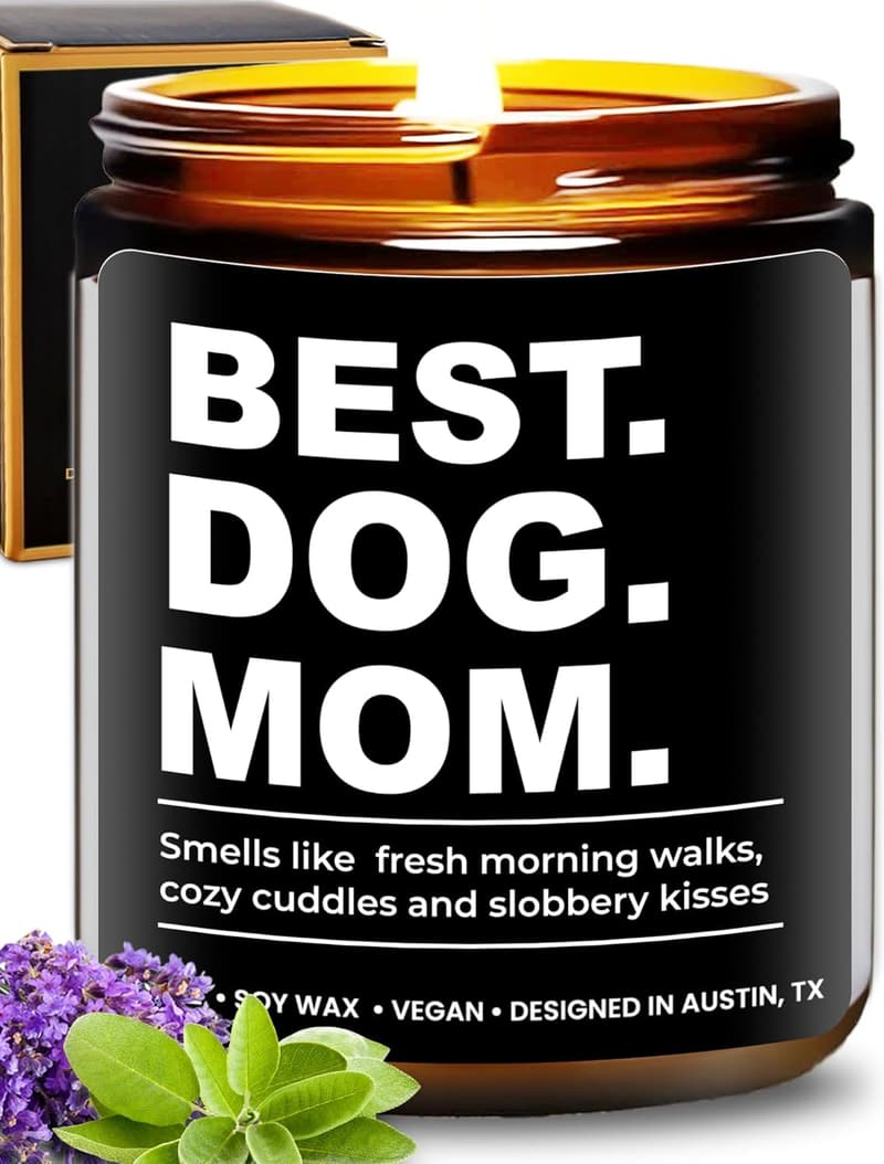 Dog Mom Candle - Funny Gift for Pet Lovers & Mother's Day