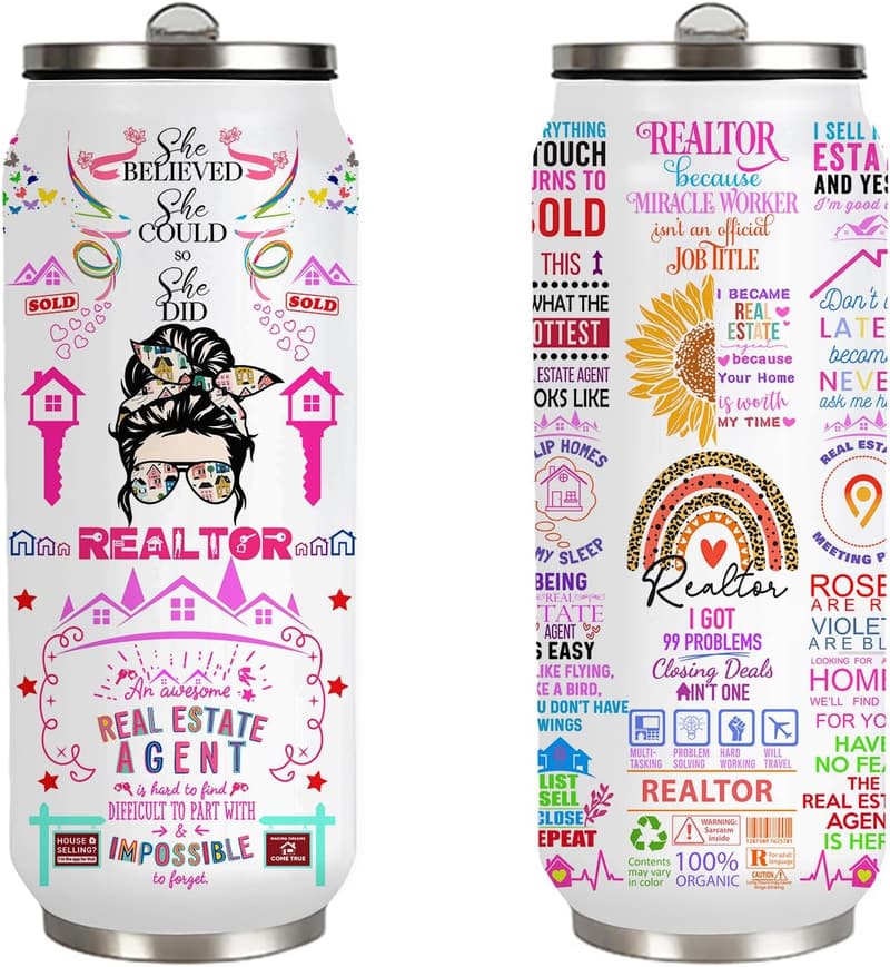 Real Estate Agent 17oz Tumbler - Funny Realtor Gift