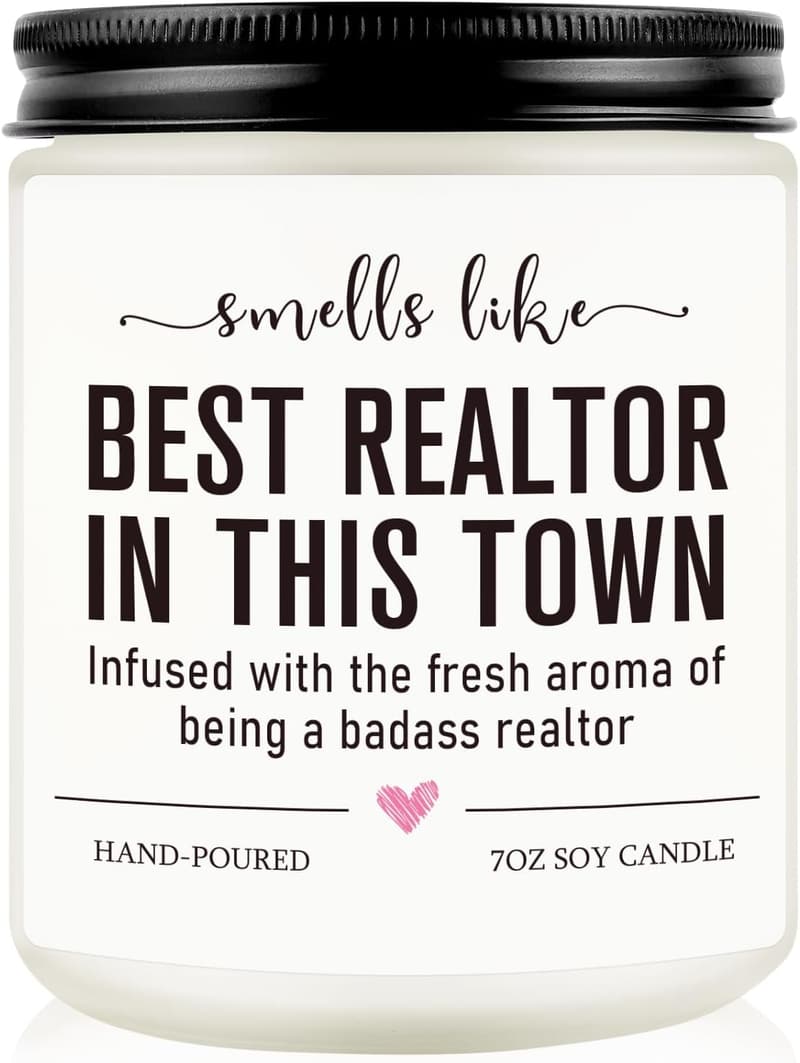 Realtor Closing Gift Candle for Real Estate Agents