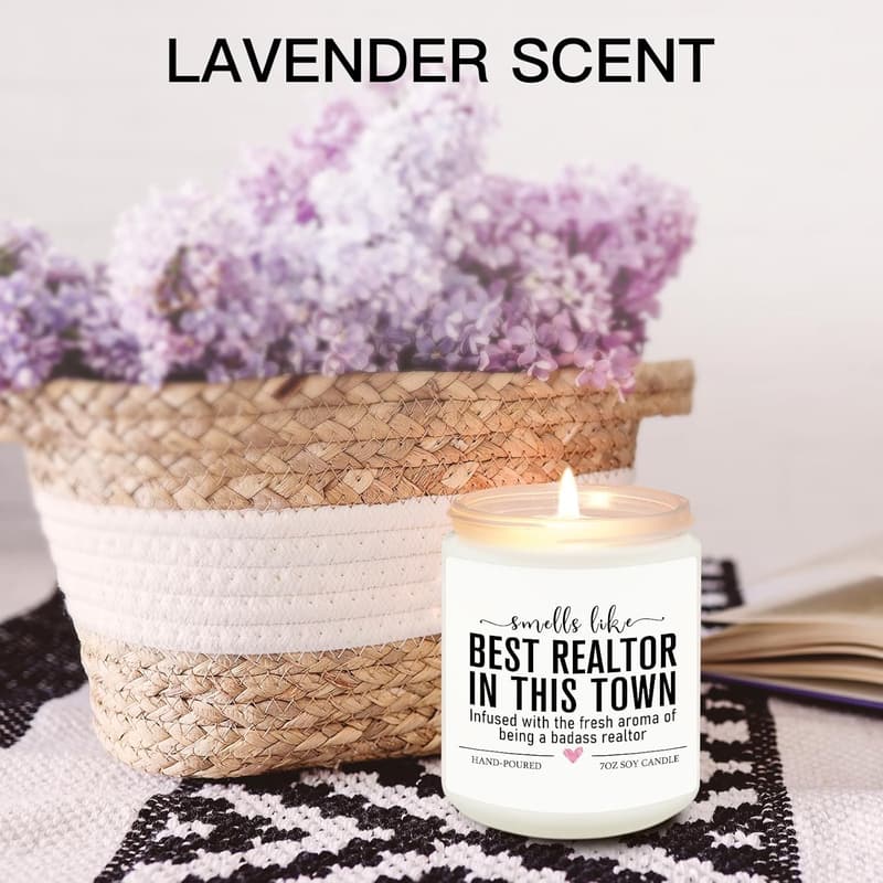 Realtor Closing Gift Candle for Real Estate Agents