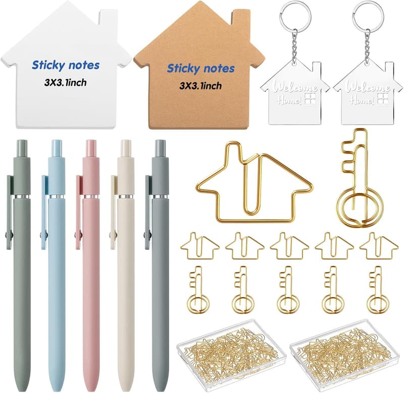Real Estate Agent Office Supplies Gift Set with Storage Box