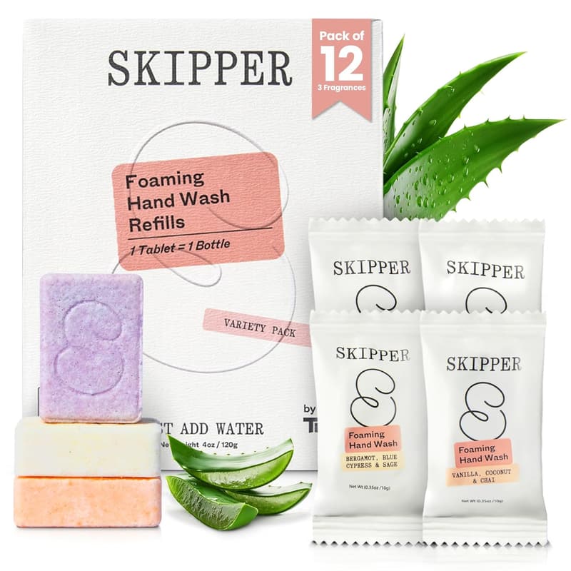 Tirtyl Skipper Foaming Hand Soap Tablet Refills - 12 Pack