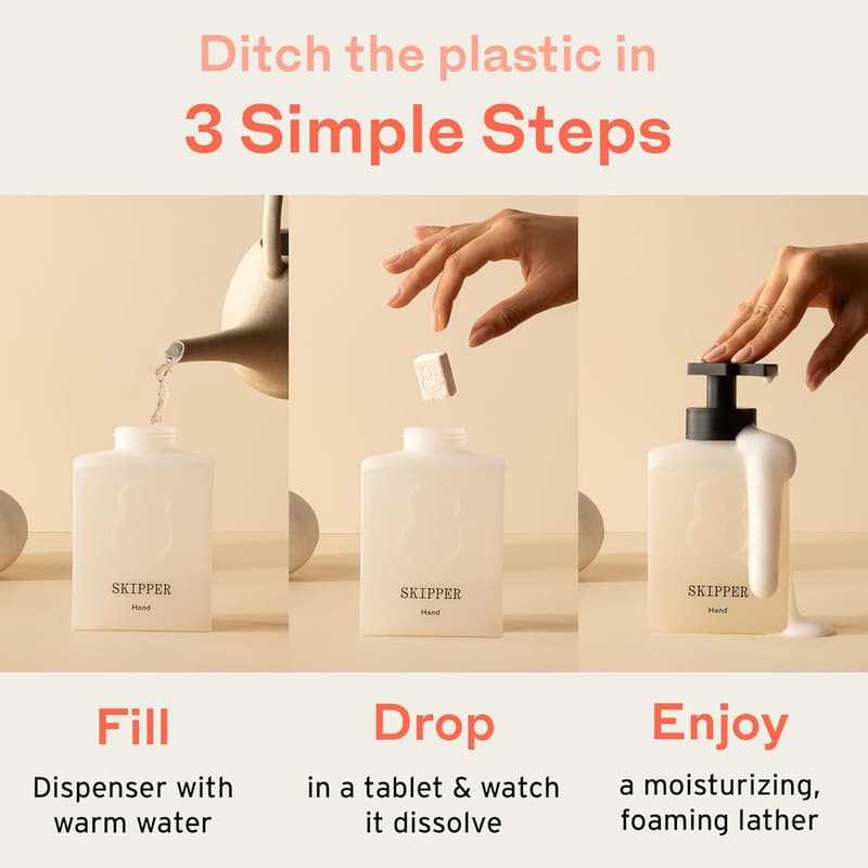 Tirtyl Skipper Foaming Hand Soap Tablet Refills - 12 Pack