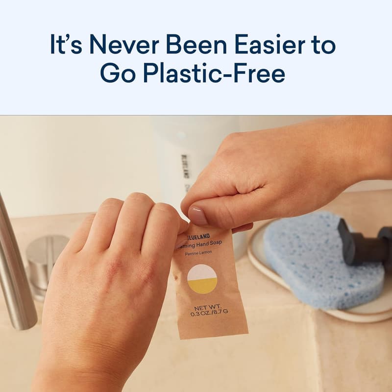 Eco-Friendly Lemon Scent Foaming Hand Soap Tablets, 10-Pack