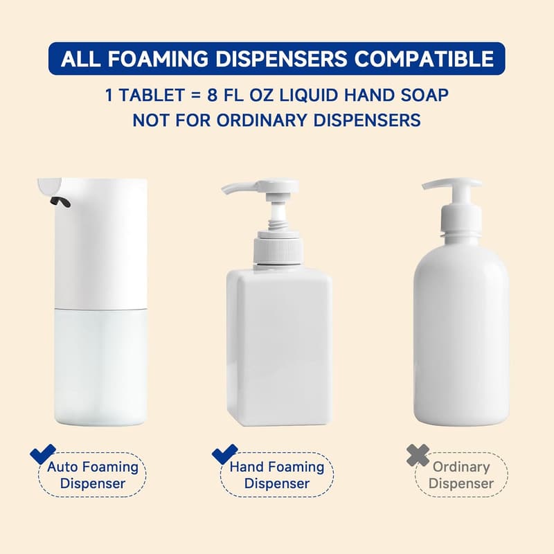 Vegan Citrus Foaming Hand Soap Refill Tablets - 12 Pcs