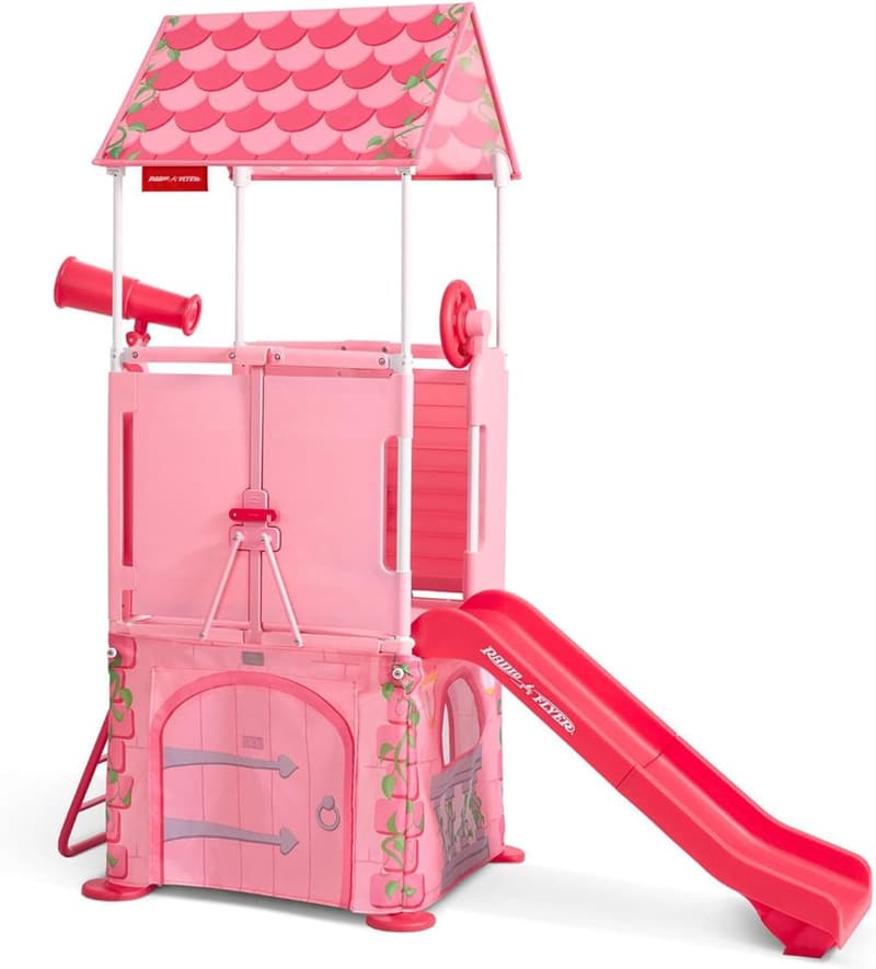 Princess Castle Playhouse with Slide and Climbing Features