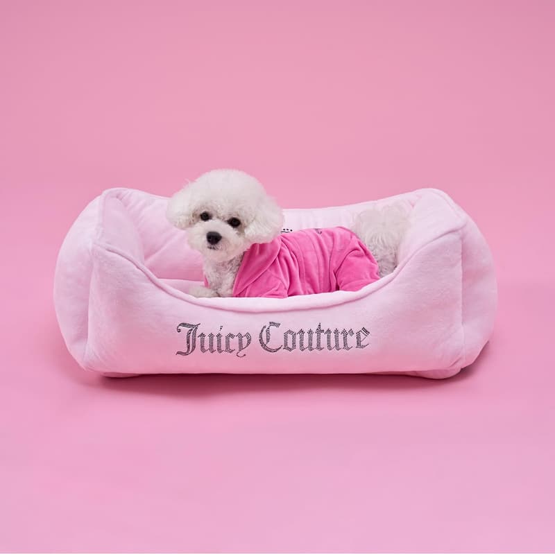 Juicy Couture Bling Pink Pet Bed for Dogs & Cats - Small