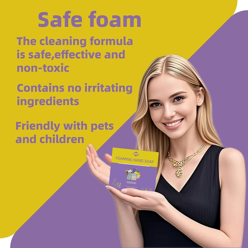 Eco-Friendly Foaming Hand Soap Tablet Refills - 12 Count