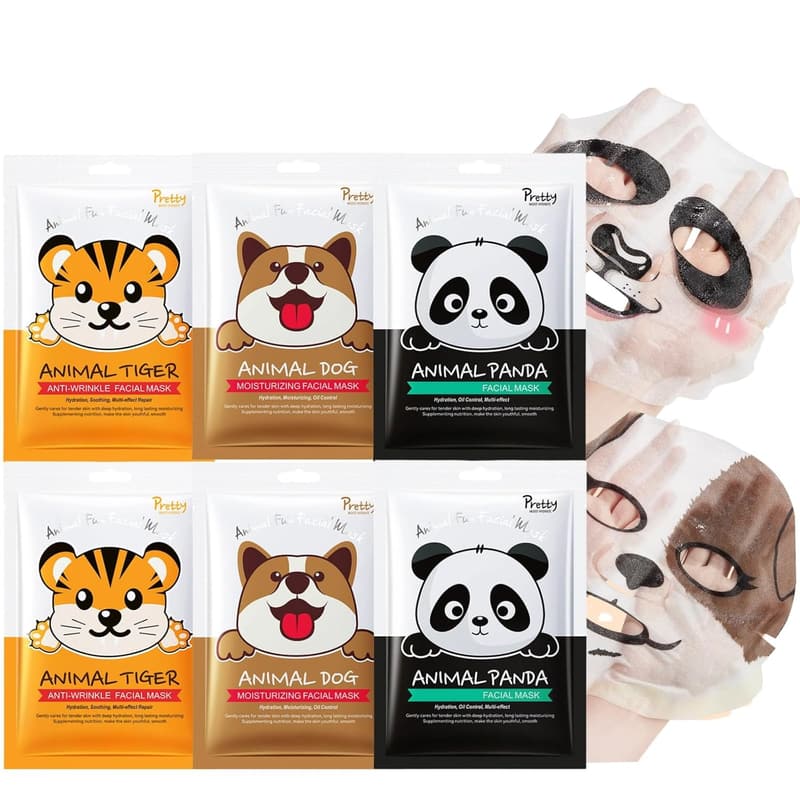 Hydrating Animal Character Face Masks - Mother's Day Gift for Mom