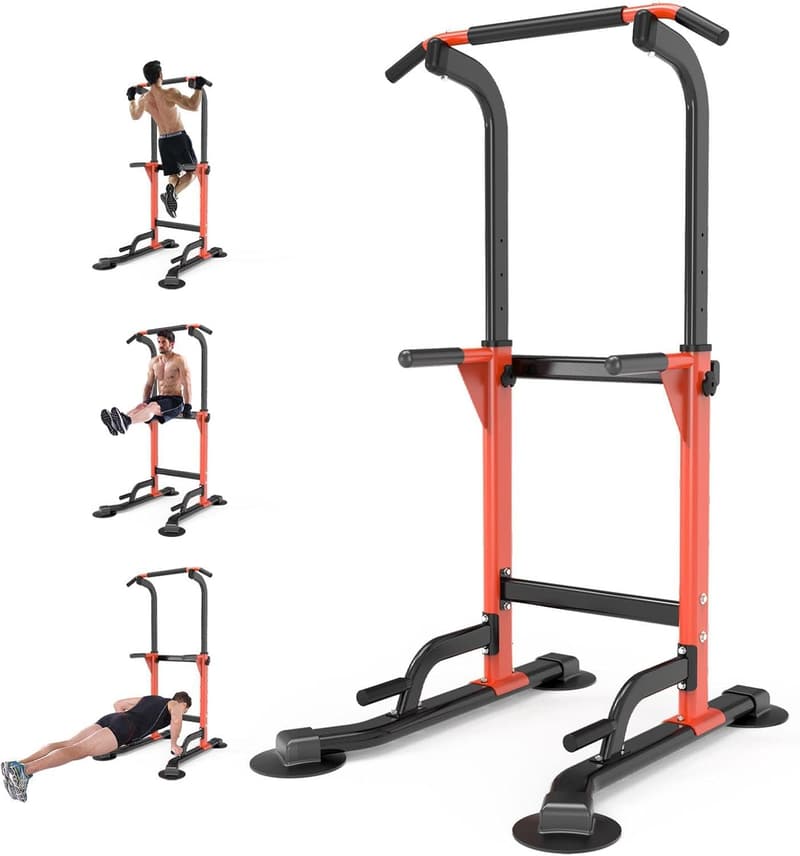 Home Gym Dip Station for Strength Training - 330Lbs Capacity