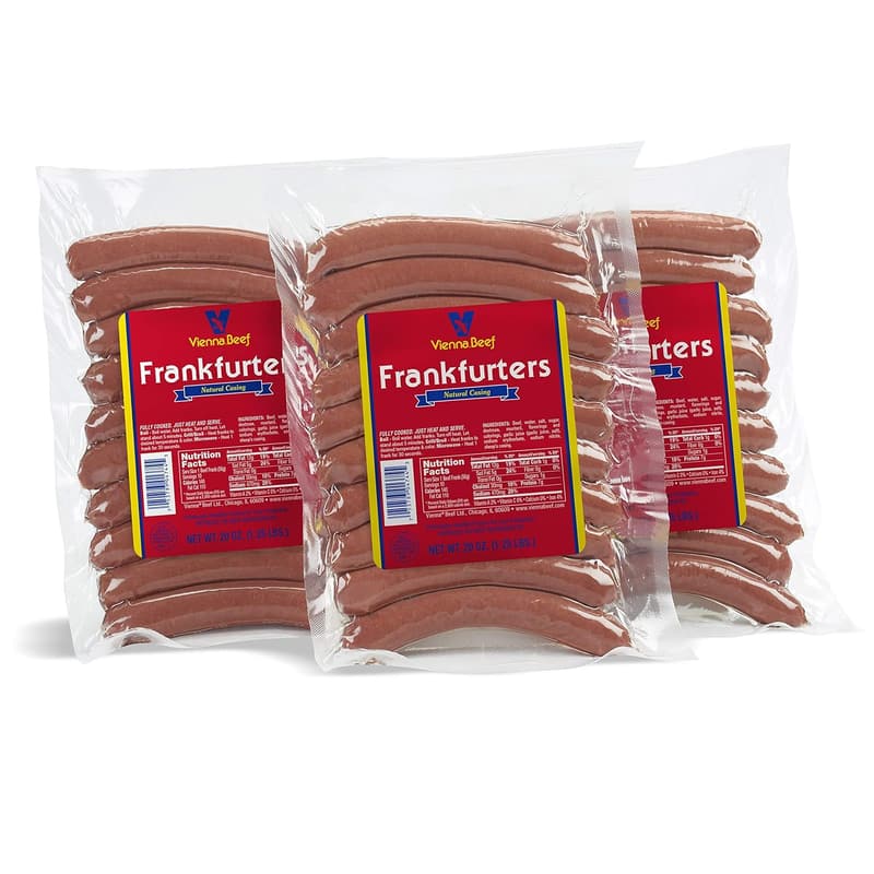 Vienna® Beef Natural Casing Hot Dogs - 3 Pack of 10