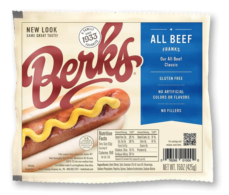 Gluten-Free All Beef Hot Dogs, 24 Count (Pack of 3)