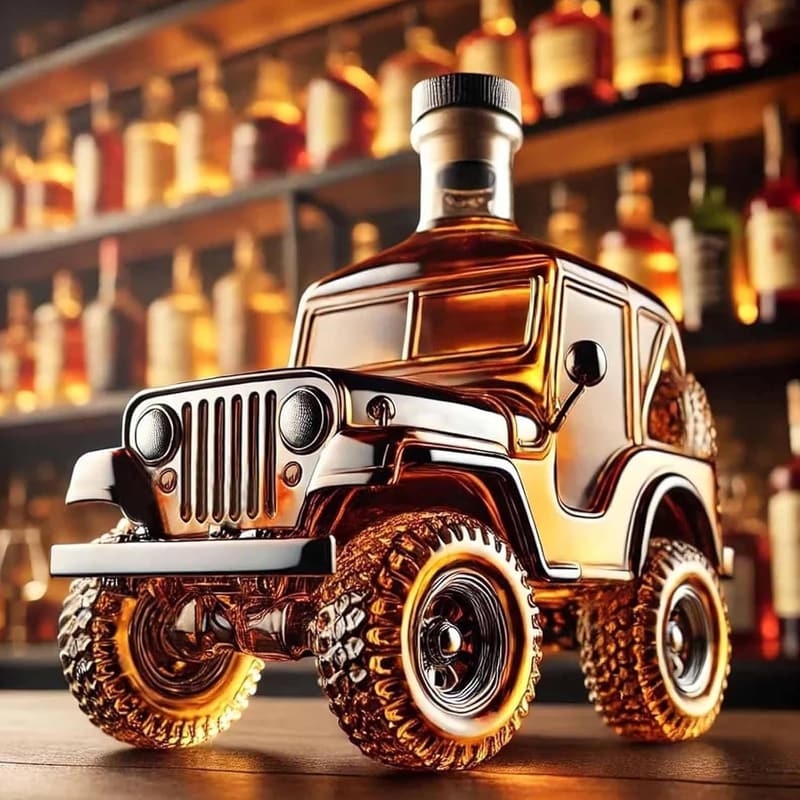 Car Whiskey Decanter - Fun Gift for Dad or Husband