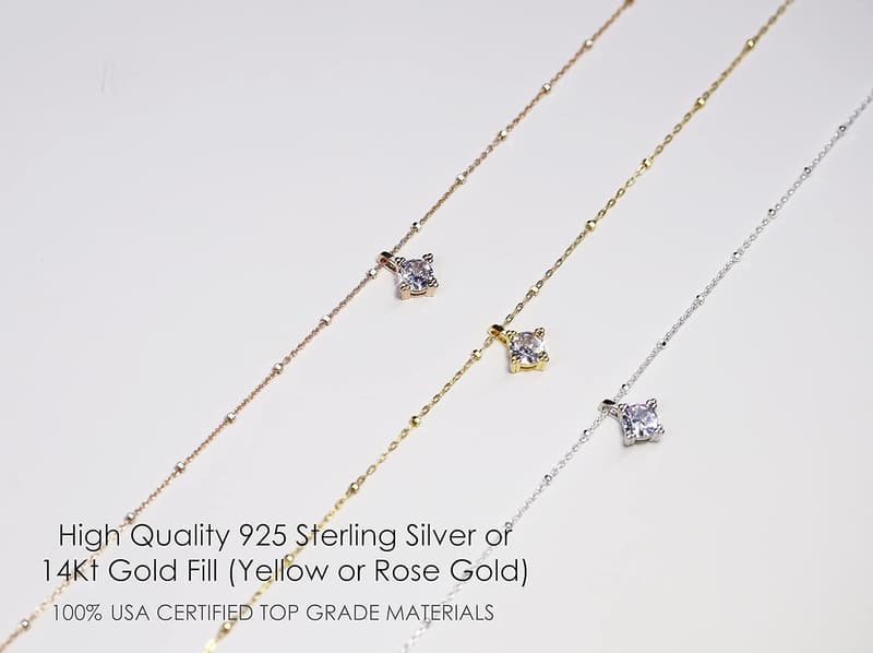 Push Present for New Mom - Personalized CZ Diamond Necklace