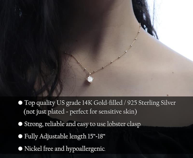Push Present for New Mom - Personalized CZ Diamond Necklace
