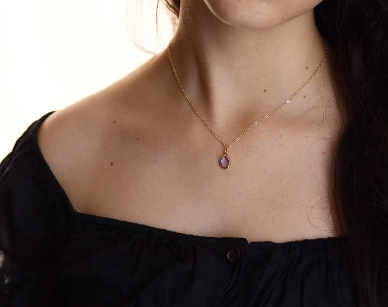 Birthstone Necklace for New Mom - Meaningful Gift for Wife