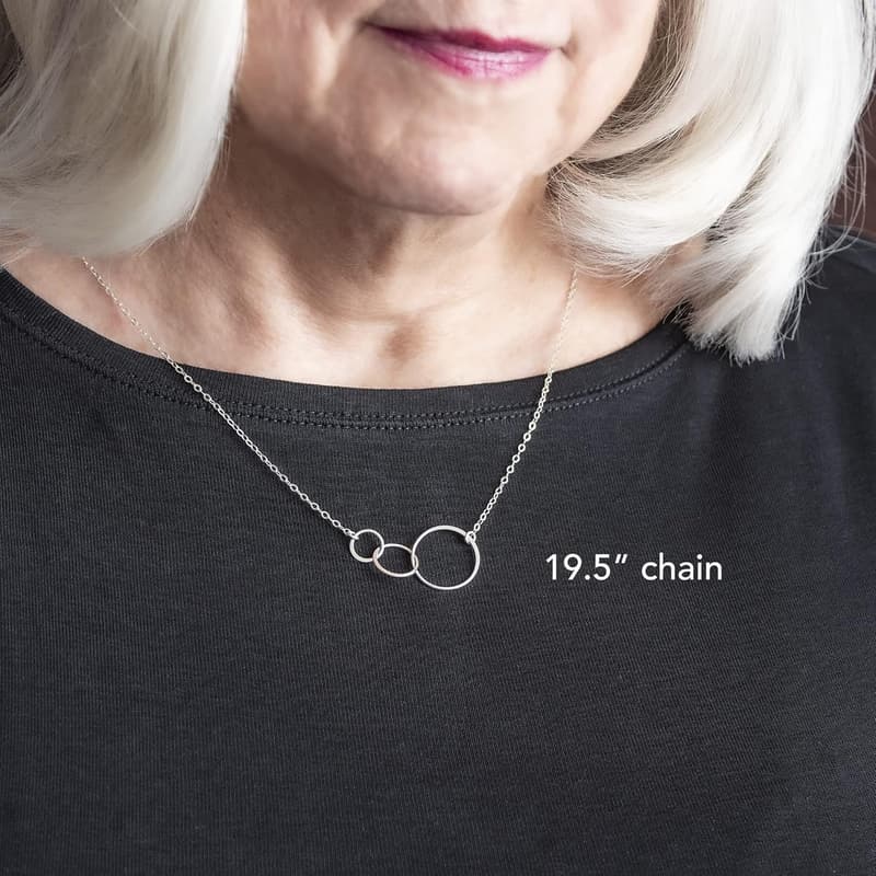Sterling Silver or 14K Gold Mom Necklace for Mother's Day