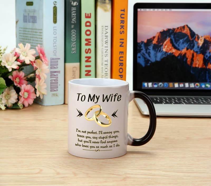 Romantic Coffee Mug Gift for Wife - Wedding Anniversary