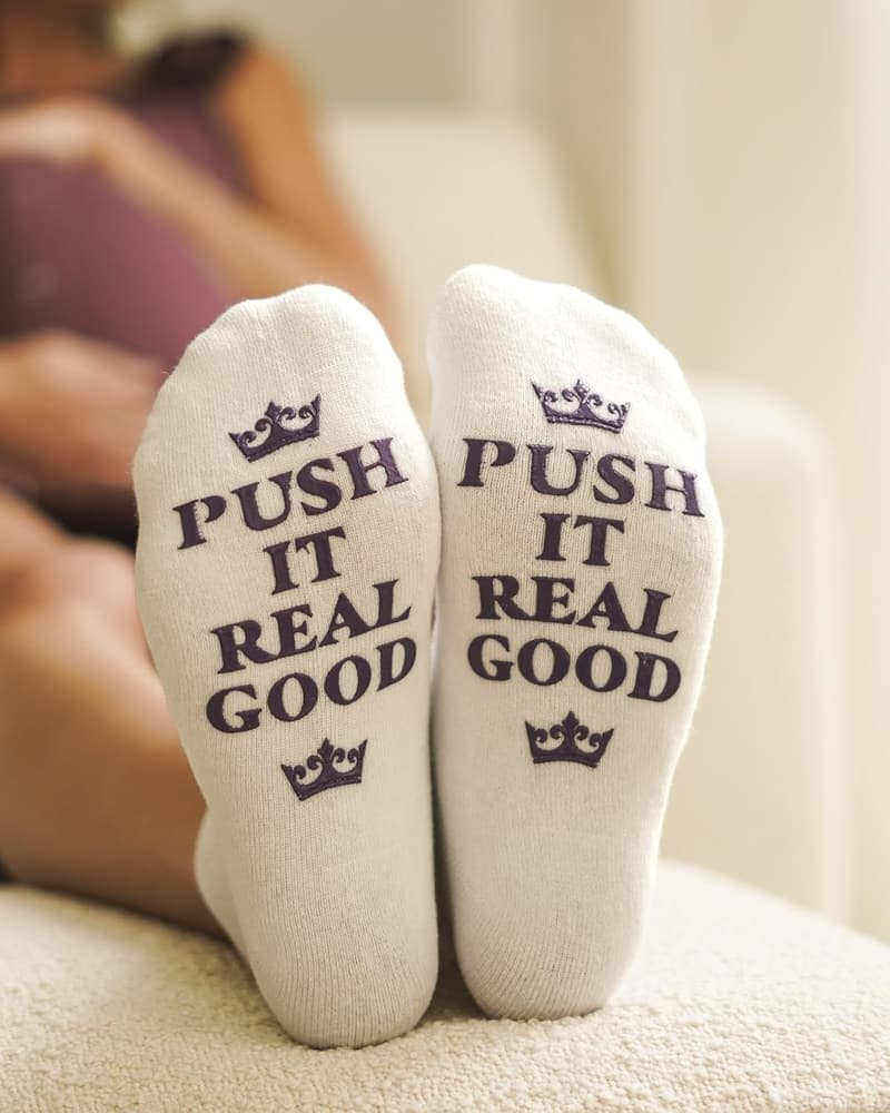 Maternity Inspirational Non-Skid Socks for Labor & Delivery