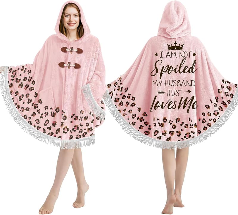 Mother's Day Gift: Cozy Wearable Blanket Hoodie for Wife