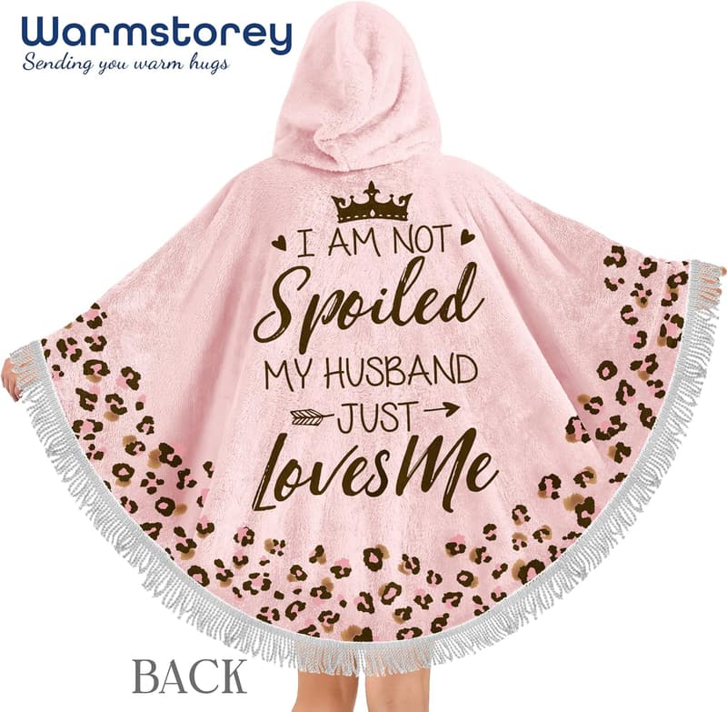 Mother's Day Gift: Cozy Wearable Blanket Hoodie for Wife