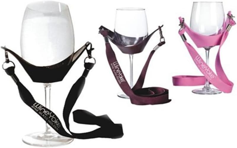 Hands-Free Wine Glass Holder Necklace Set of 3